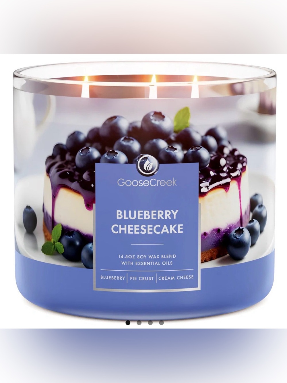 Goose Creek Blueberry Cheesecake 3-Wick Scented Candle - 14.5 oz